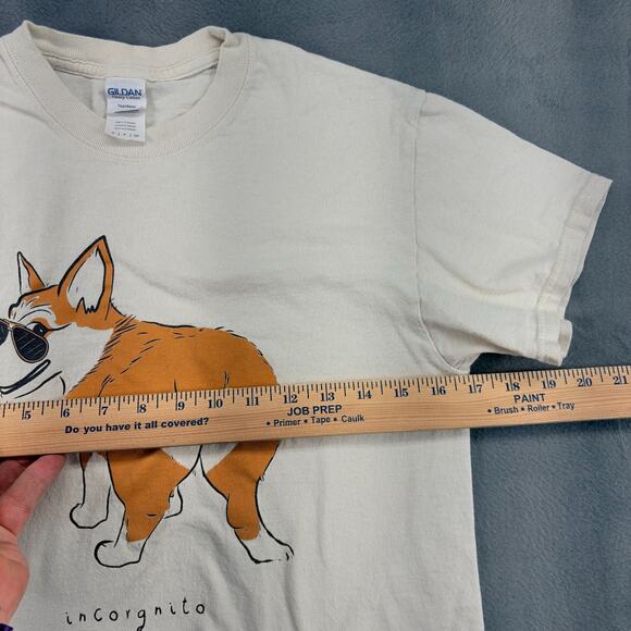 Corgi Dog T-Shirt Women' Small "Incorgnito" Short Sleeve Cotton Dog Lovers Corgi - Picture 6 of 8